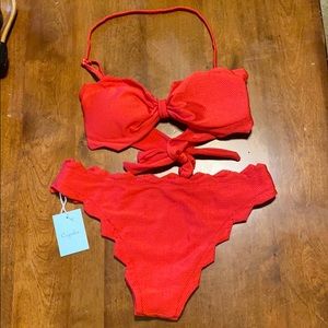 Cupshe set red